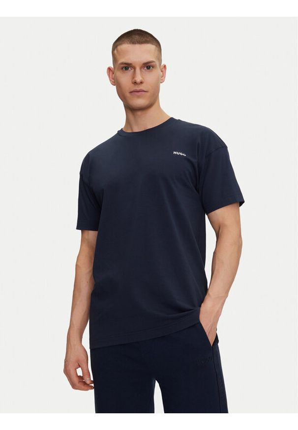 Hugo - HUGO T-Shirt Tortuga 50534163 Granatowy Regular Fit. Kolor: niebieski. Materiał: bawełna