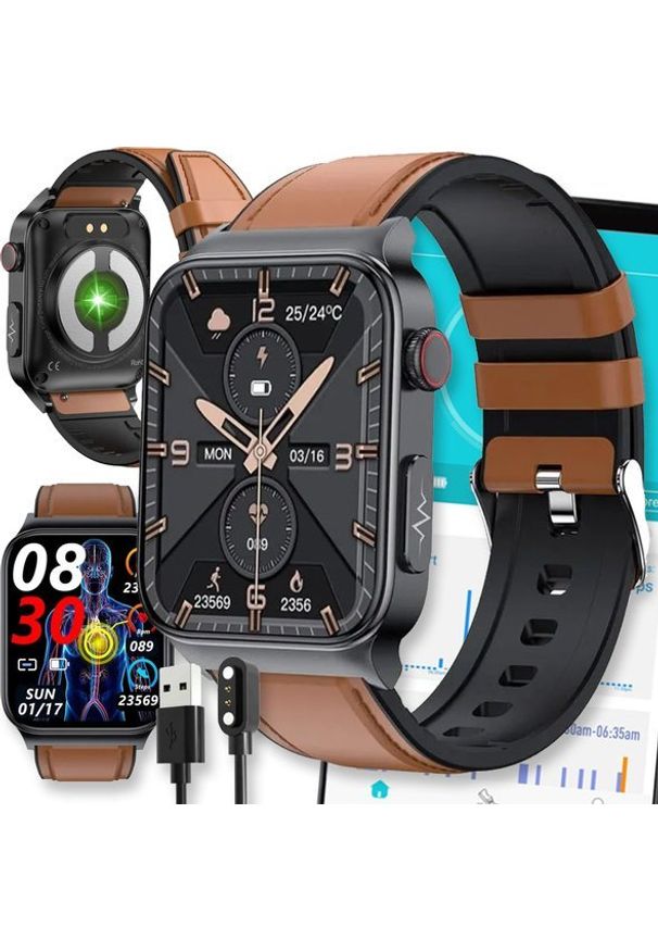 Smartwatch Active Band SMARTWATCH ZEGAREK MENU WODOODPORNY PULS SPORT E500. Rodzaj zegarka: smartwatch. Styl: sportowy