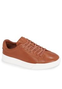 TOMMY HILFIGER - Tommy Hilfiger Sneakersy Th Court Best Cognac FM0FM05136 Brązowy. Kolor: brązowy. Materiał: skóra