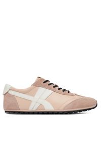 Tory Burch Sneakersy Hank Field180566 Różowy jasny. Kolor: różowy. Materiał: skóra, zamsz #1
