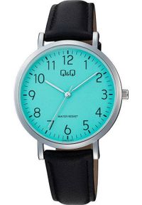 Zegarek Q&Q Zegarek QQ C34A-017P Męski Klasyczny Turkusowa Tarcza SLIM. Kolor: turkusowy. Styl: klasyczny #1