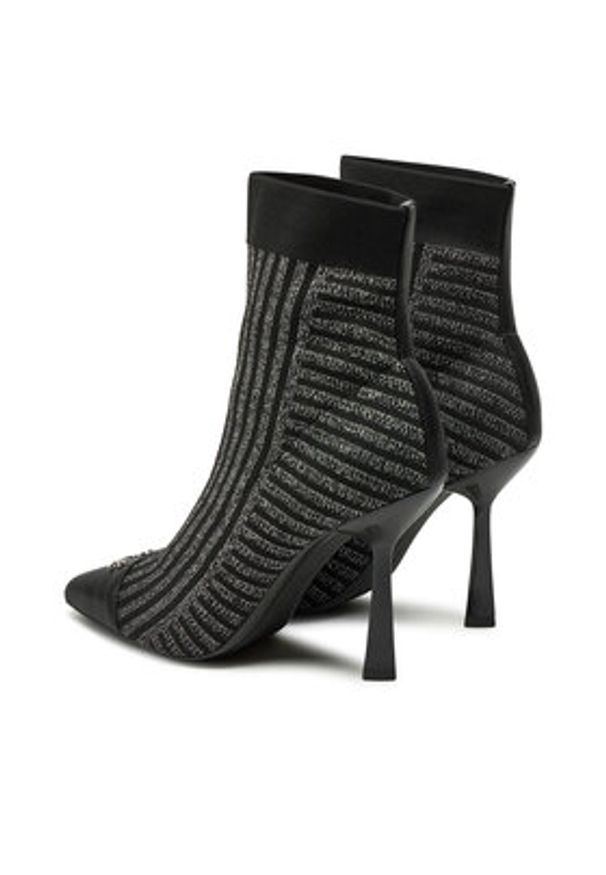 Karl Lagerfeld - KARL LAGERFELD Botki KL31343 Czarny. Kolor: czarny. Materiał: materiał
