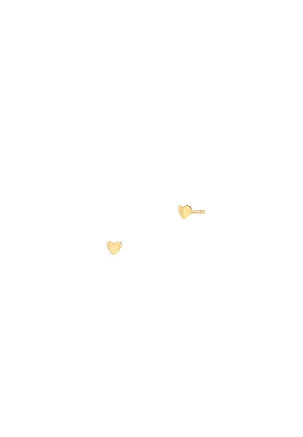 W.KRUK - Kolczyki złote serca. Materiał: złote. Kolor: złoty