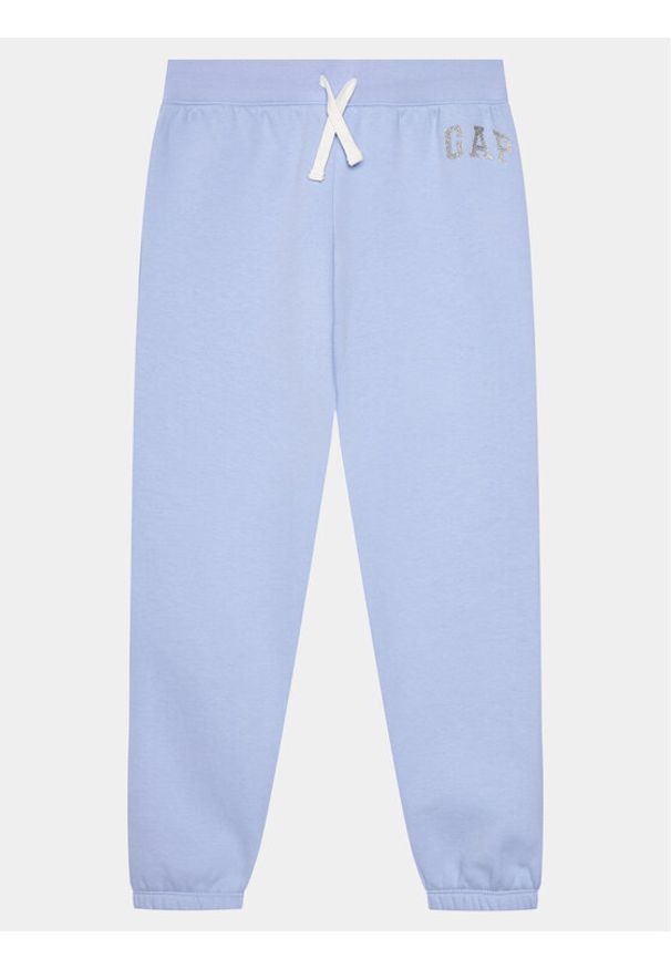 GAP - Gap Spodnie dresowe 789629-05 Niebieski Regular Fit. Kolor: niebieski. Materiał: bawełna