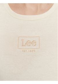 Lee T-Shirt L44WYGNQ 112319043 Beżowy Slim Fit. Kolor: beżowy. Materiał: bawełna #5