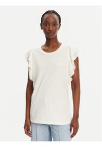 Liu Jo Sport T-Shirt TA5178 J5904 Biały Regular Fit. Kolor: biały. Materiał: bawełna. Styl: sportowy