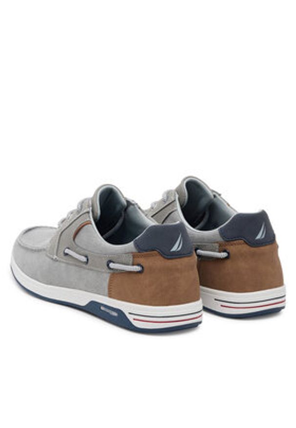 Nautica Półbuty 24SD107 Szary. Kolor: szary. Materiał: materiał