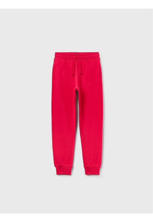OVS Spodnie dresowe 1593222 Różowy Regular Fit. Kolor: różowy. Materiał: bawełna