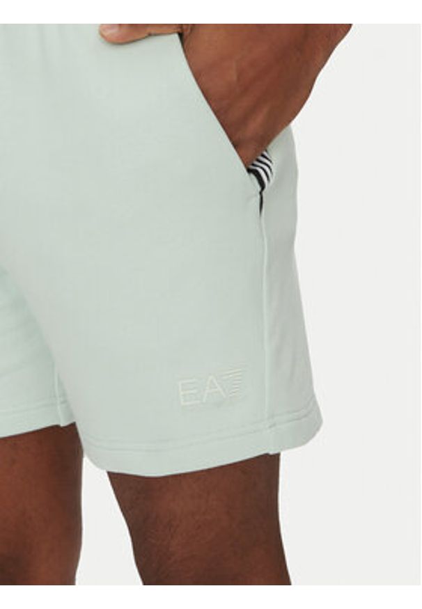 EA7 Emporio Armani Szorty materiałowe 7M000269 AF12451 U9060 Niebieski Regular Fit. Kolor: niebieski. Materiał: bawełna