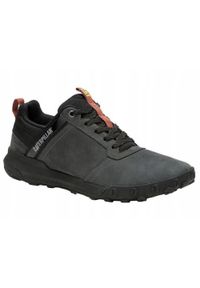 CATerpillar - Buty na co dzień męskie CATERPILLAR HEX READY skóra. Okazja: na co dzień. Kolor: szary. Materiał: skóra