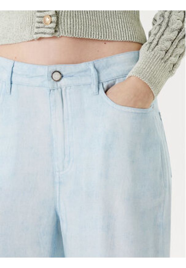 Guess Spodnie materiałowe 176485 Niebieski Slim Fit. Kolor: niebieski. Materiał: syntetyk