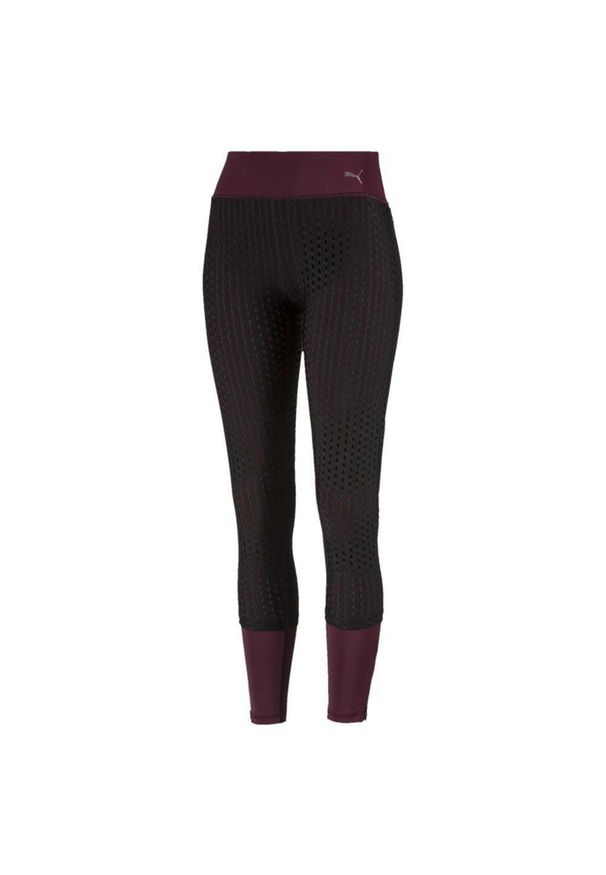 Legginsy damskie Puma Luxe Mesh Tight treningowe sportowe. Kolor: czarny. Materiał: poliester, elastan. Sport: fitness