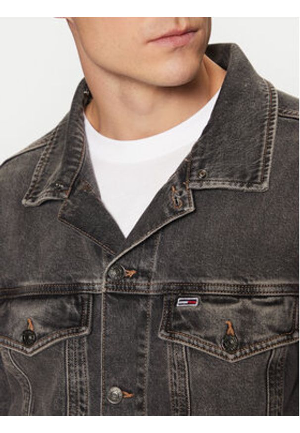 Tommy Jeans Kurtka jeansowa Ryan DM0DM20621 Szary Regular Fit. Kolor: szary. Materiał: bawełna