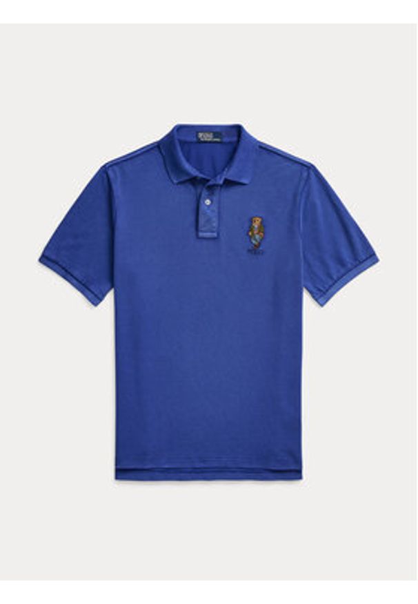 Polo Ralph Lauren Polo 710958188001 Niebieski Regular Fit. Typ kołnierza: polo. Kolor: niebieski. Materiał: bawełna