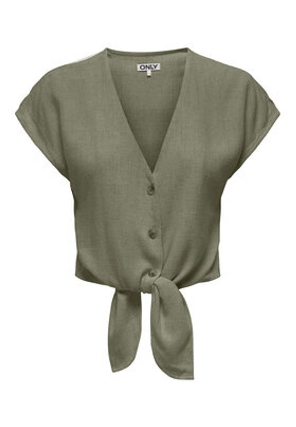 only - ONLY Koszula Siesta 15322270 Zielony Regular Fit. Kolor: zielony. Materiał: wiskoza