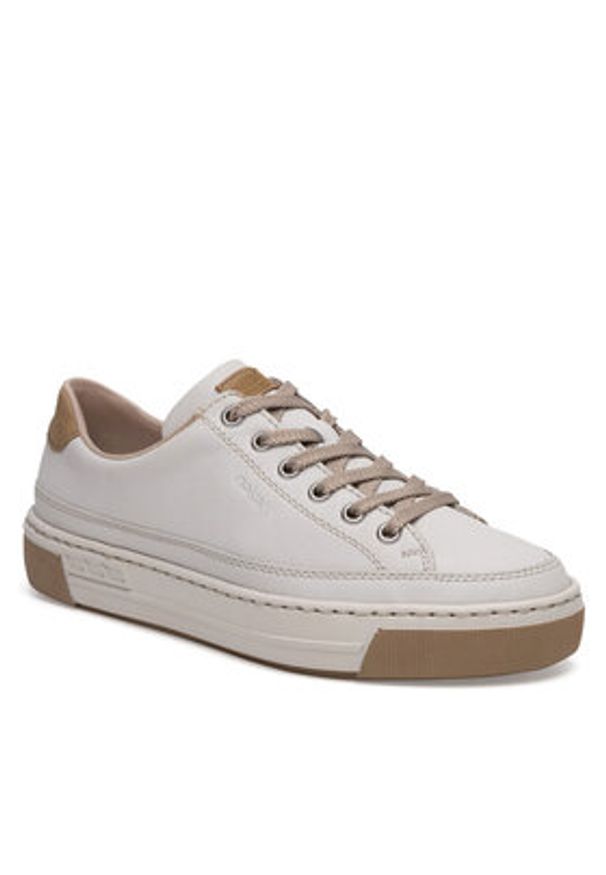 Rieker Sneakersy L8847-81 Beżowy. Kolor: beżowy. Materiał: skóra