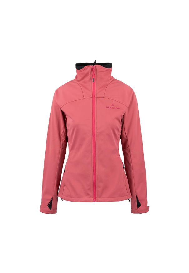 Bergson - Kurtka softshell damska Context ss 3. Kolor: różowy. Materiał: softshell. Sport: turystyka piesza