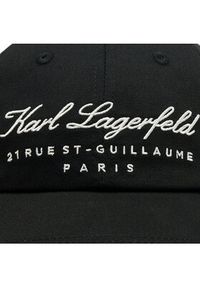Karl Lagerfeld - KARL LAGERFELD Czapka z daszkiem 231W3403 Czarny. Kolor: czarny. Materiał: materiał, bawełna #3