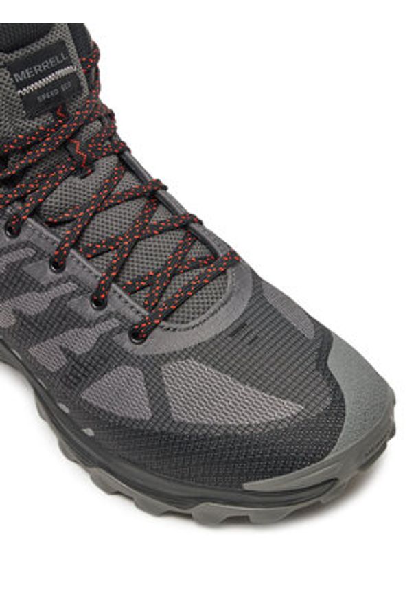 Merrell Trekkingi Speed Eco Mid Wp J038115 Szary. Kolor: szary. Materiał: skóra, zamsz. Sport: turystyka piesza