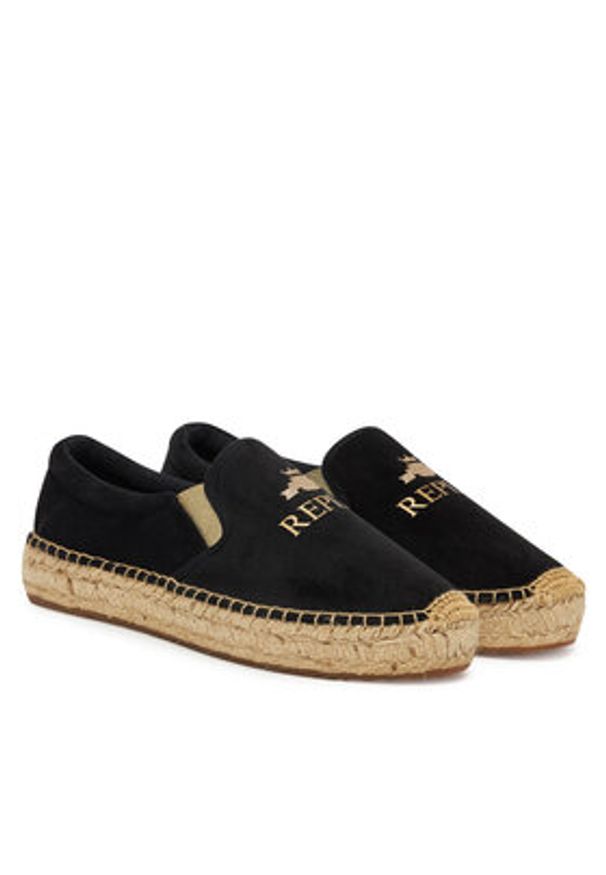 Replay - REPLAY Espadryle GWF22 .000.C0086T Czarny. Kolor: czarny. Materiał: materiał