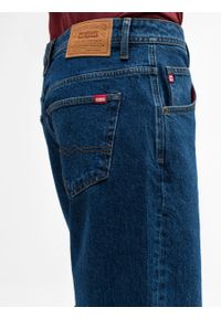 Big-Star - Spodnie jeans męskie loose z linii Authentic Silvermine 500. Stan: podwyższony. Kolor: niebieski. Długość: krótkie. Styl: klasyczny, vintage