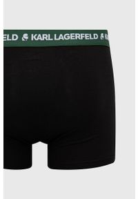 Karl Lagerfeld bokserki (3-pack) męskie kolor zielony. Kolor: zielony. Materiał: bawełna