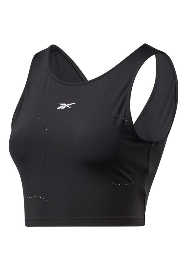 Podkoszulek damskie Reebok Lux Perform. Kolor: czarny. Materiał: nylon, materiał. Sport: fitness