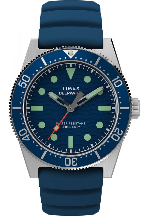 Zegarek Timex Zegarek męski Timex TW2W74600 niebieski. Kolor: niebieski