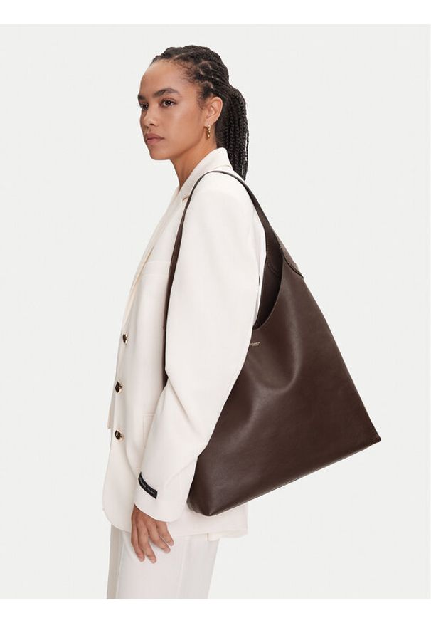 Coach Torebka Brooklyn CU044 B4MPL Brązowy. Kolor: brązowy. Materiał: skórzane