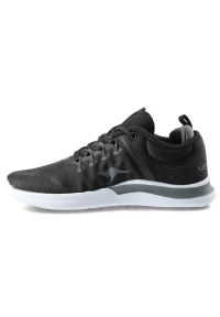 KangaRoos - Szare Sneakersy Kangaroos Damskie Sportowe Buty. Okazja: na co dzień. Kolor: czarny. Materiał: materiał #3