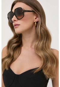 Tom Ford okulary przeciwsłoneczne damskie kolor czarny. Kolor: czarny #1