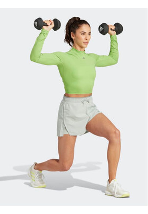 Adidas - adidas Szorty sportowe HIIT HEAT.RDY Two-in-One IL9277 Szary Regular Fit. Kolor: szary. Materiał: syntetyk