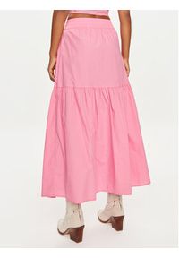 Vero Moda Spódnica trapezowa Charlotte 10303657 Różowy Regular Fit. Kolor: różowy. Materiał: bawełna #6