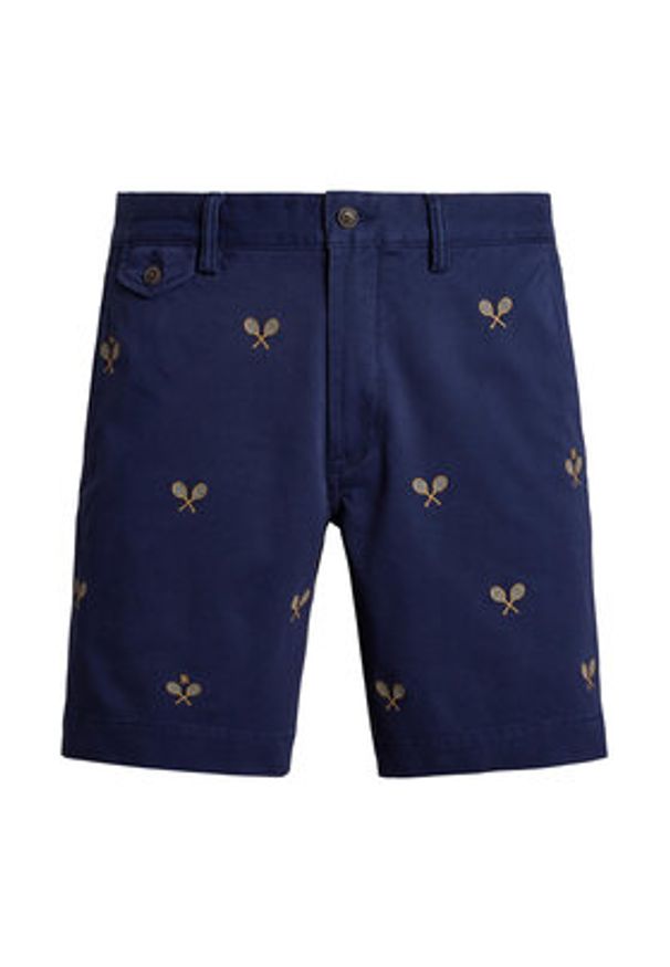 Polo Ralph Lauren Szorty materiałowe 710963496001 Granatowy Straight Fit. Kolor: niebieski. Materiał: bawełna
