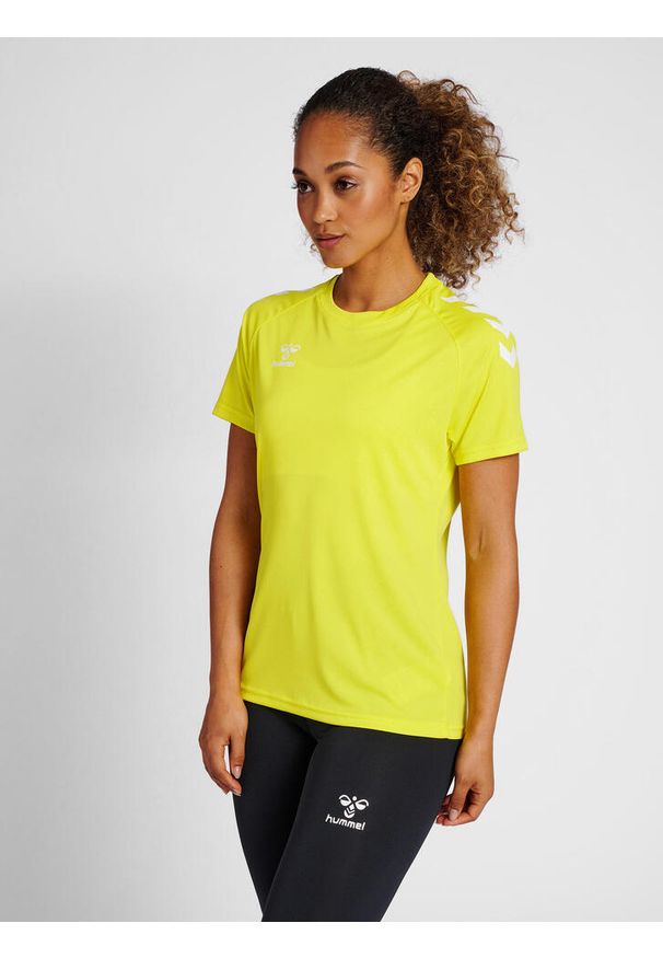 Koszulka damska Hummel Core Poly. Kolor: żółty. Sport: fitness