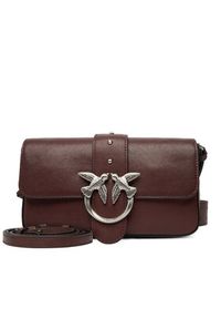Pinko - PINKO Torebka Love One Slouchy Zip Mini AI 25-26 PLTT 105345 A2JG Brązowy. Kolor: brązowy. Materiał: skórzane #3