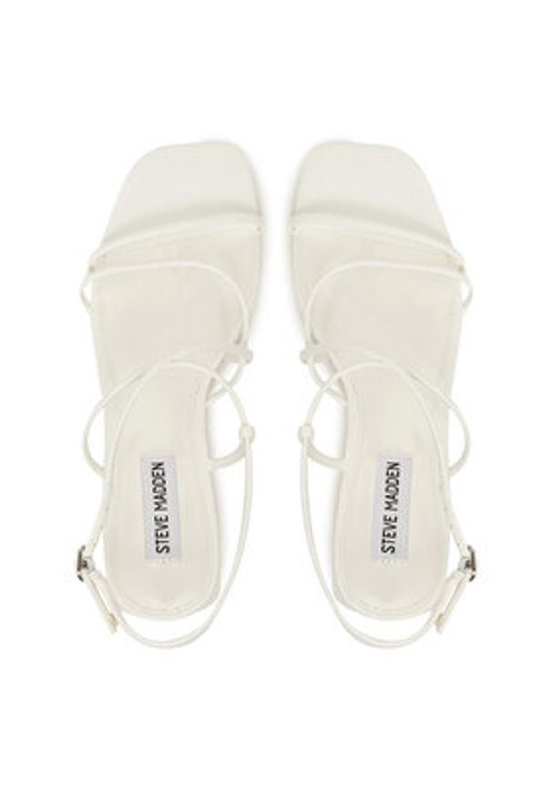 Steve Madden Sandały Remmi SM11003296 Biały. Kolor: biały. Materiał: skóra