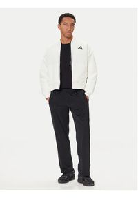 Adidas - adidas Kurtka bomber Stadium JX5638 Biały Loose Fit. Kolor: biały. Materiał: syntetyk #5