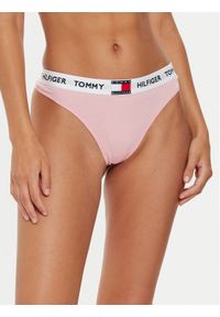 TOMMY HILFIGER - Tommy Hilfiger Stringi UW0UW05616 Różowy. Kolor: różowy. Materiał: bawełna