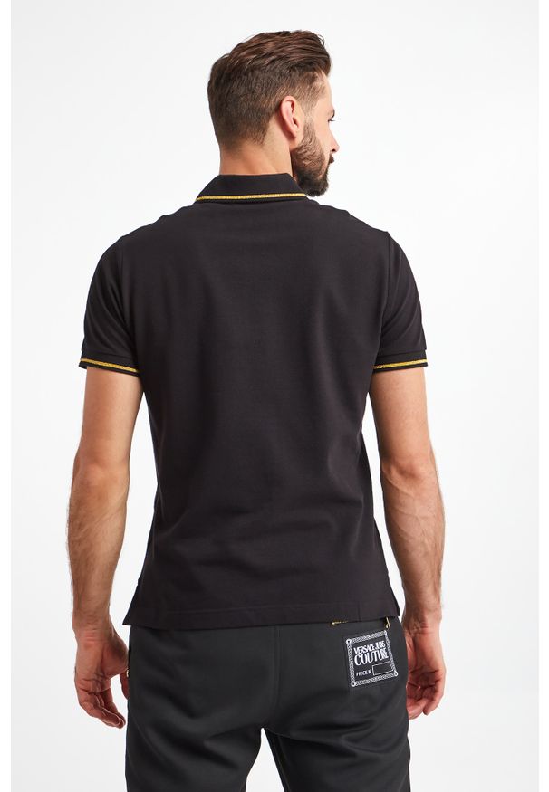 Versace Jeans Couture - Polo VERSACE JEANS COUTURE. Typ kołnierza: polo. Wzór: haft. Styl: klasyczny
