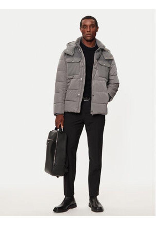BOSS Kurtka zimowa C-Caniel 50524358 Szary Regular Fit. Kolor: szary. Materiał: syntetyk. Sezon: zima