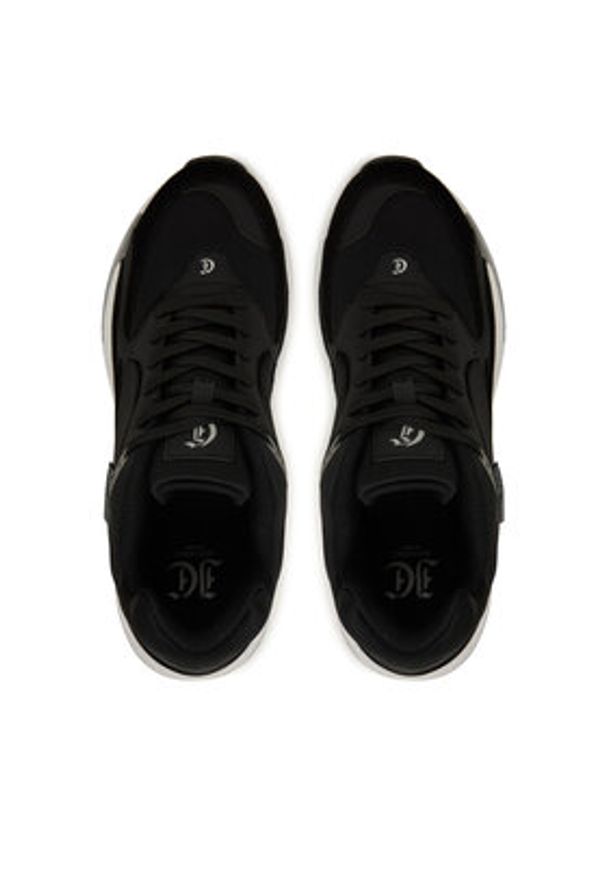 Just Cavalli Sneakersy 79QA3SD2 ZSD38 Czarny. Kolor: czarny. Materiał: materiał