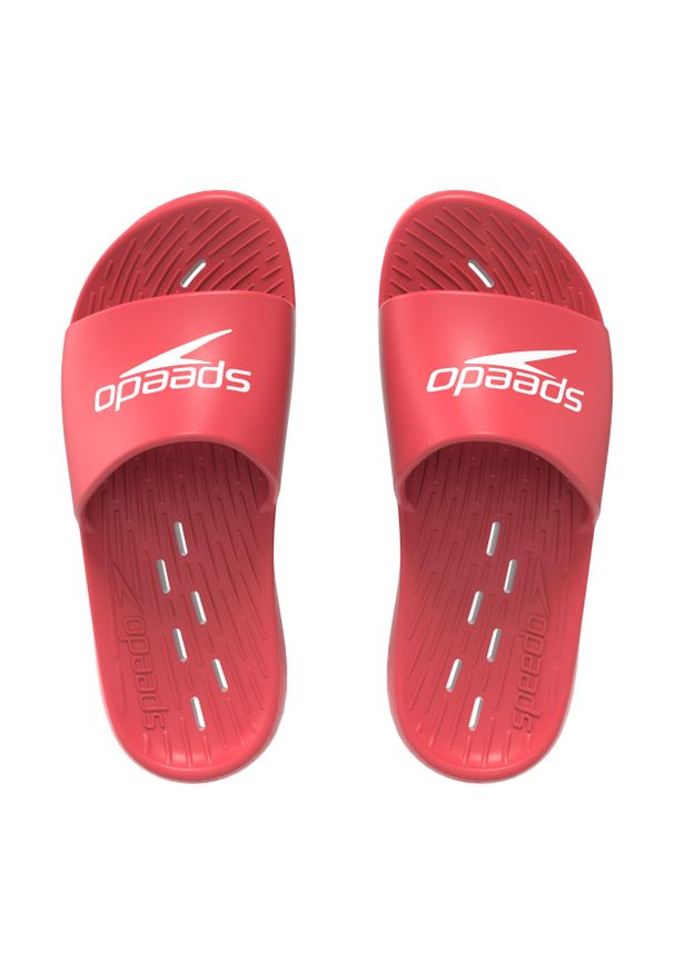 Klapki basenowe antypoślizgowe męskie Speedo Slide. Kolor: czerwony. Styl: sportowy