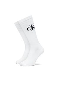 Calvin Klein Jeans Skarpety długie 701228802 Biały. Kolor: biały. Materiał: materiał, bawełna