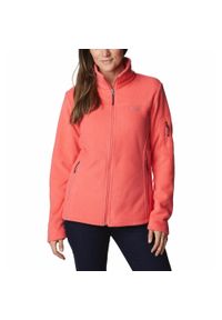 columbia - Polar turystyczny damski Columbia Fast Trek II Jacket. Kolor: różowy. Materiał: polar. Sport: turystyka piesza