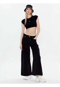 Calvin Klein Jeans Bluzka J20J220709 Czarny Slim Fit. Kolor: czarny. Materiał: lyocell