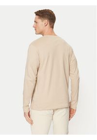 Jack & Jones Longsleeve Vesterbro 12266419 Beżowy Relaxed Fit. Kolor: beżowy. Materiał: bawełna. Długość rękawa: długi rękaw