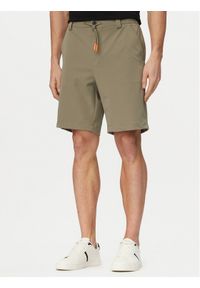 Guess Szorty materiałowe M6GD36 W2169 Khaki Regular Fit. Kolor: brązowy. Materiał: syntetyk #1