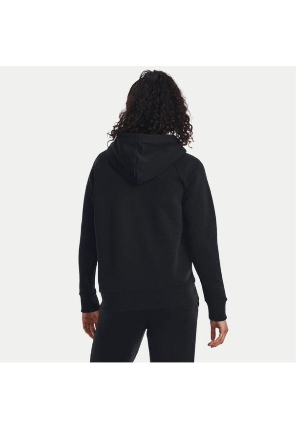 Bluza z kapturem damska Under Armour Rival Fleece Big Logo Hoody. Typ kołnierza: kaptur. Kolor: czarny. Długość: krótkie. Sport: fitness