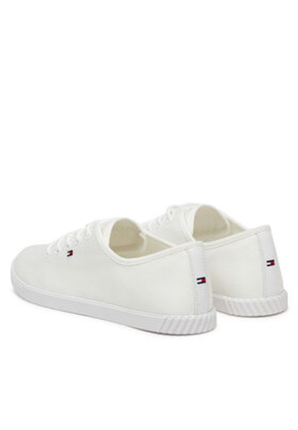 TOMMY HILFIGER - Tommy Hilfiger Tenisówki FW0FW08641 Biały. Kolor: biały. Materiał: materiał